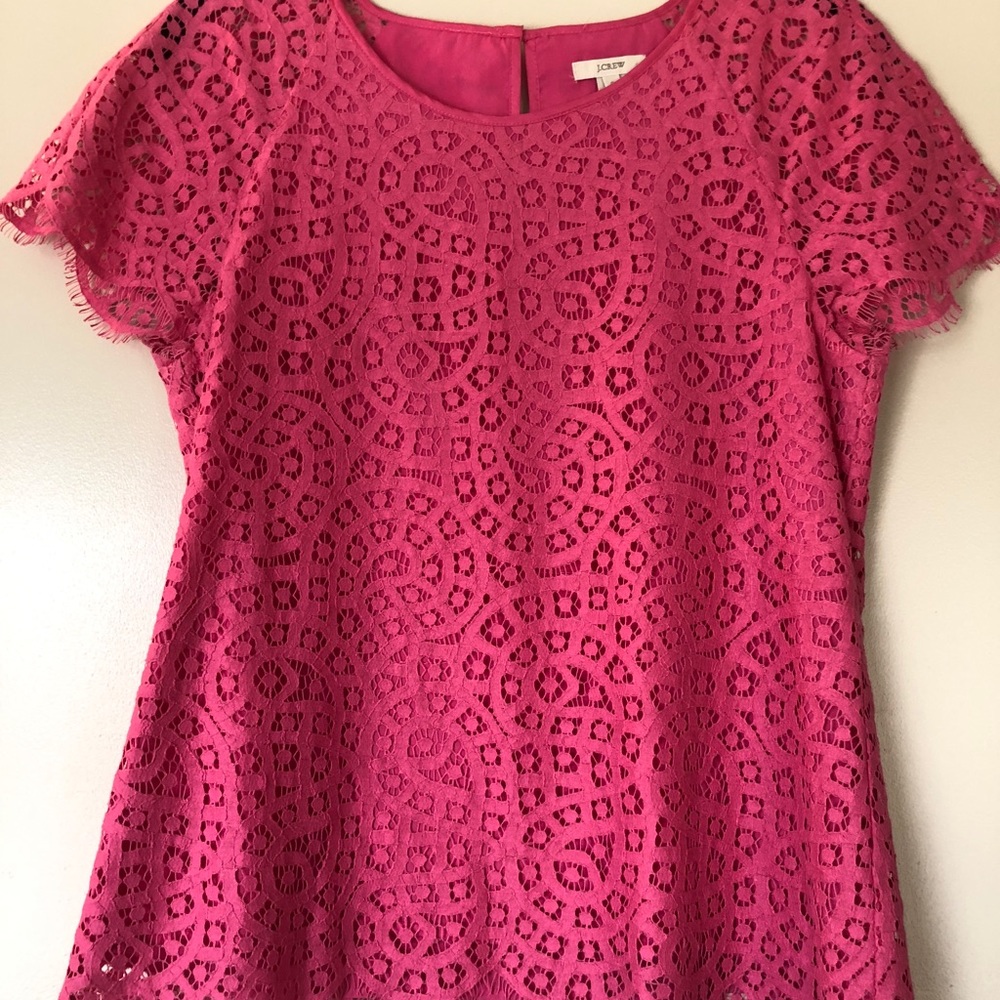 J crew lace blouse
